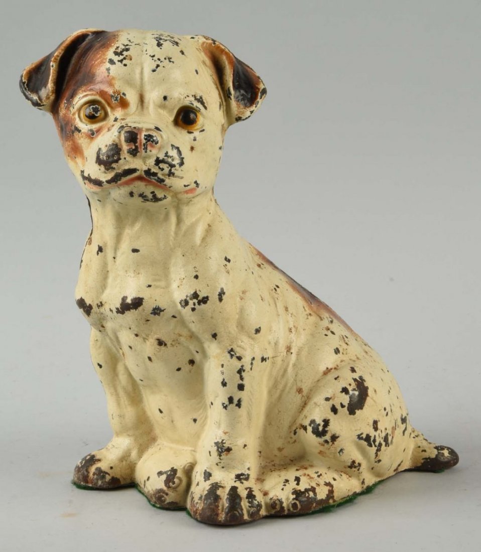 Cast Iron Gutter Pup Dog Doorstop. (1 of 2)