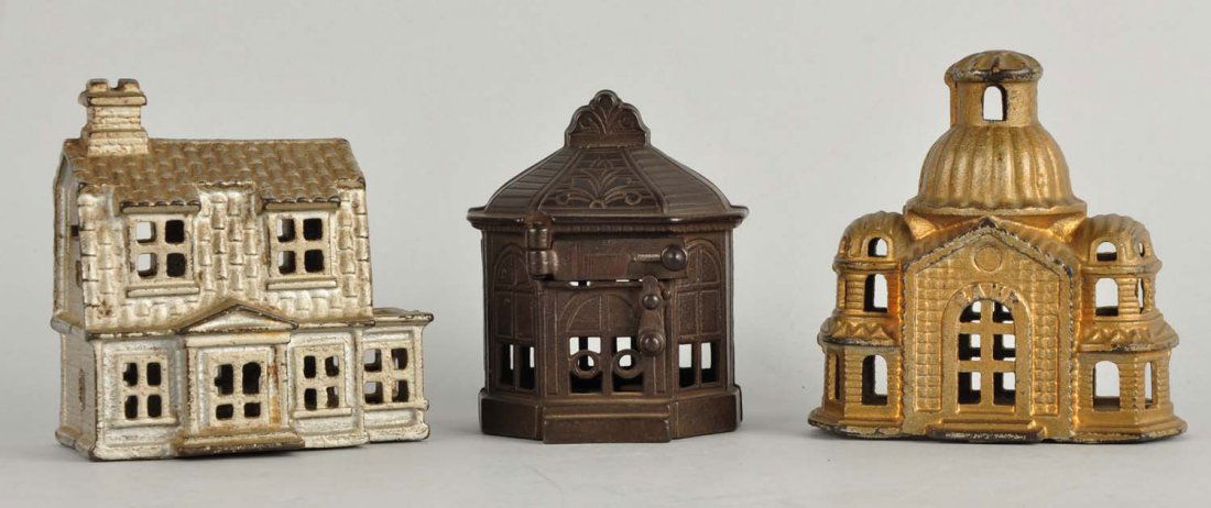 Lot of 3: Cast Iron Banks. (1 of 3)