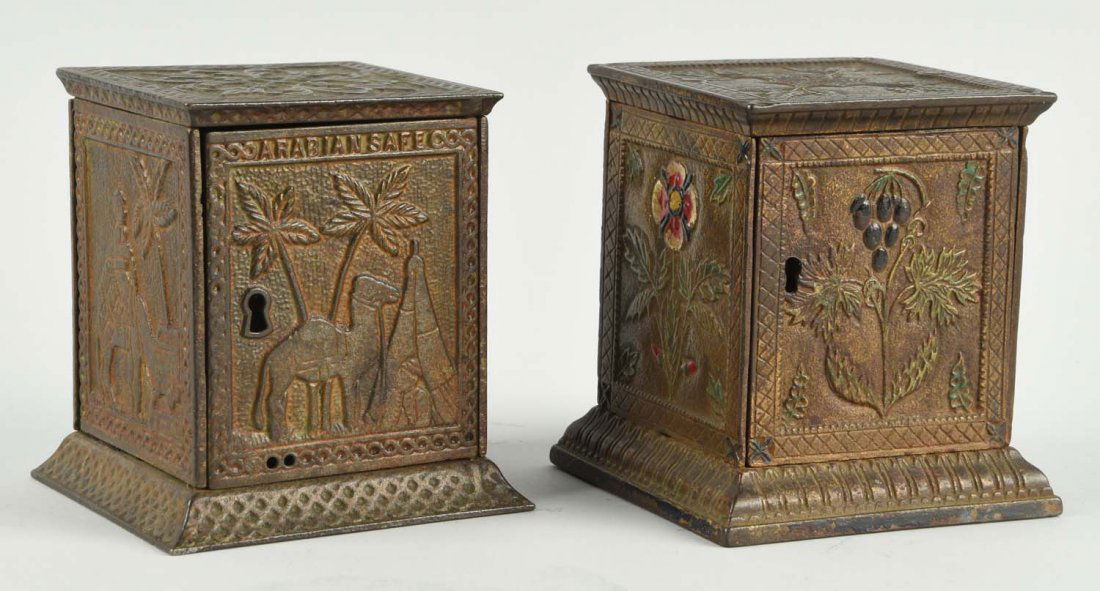 Lot Of 2: Cast Iron Kyser Rex Still Banks. (1 of 2)