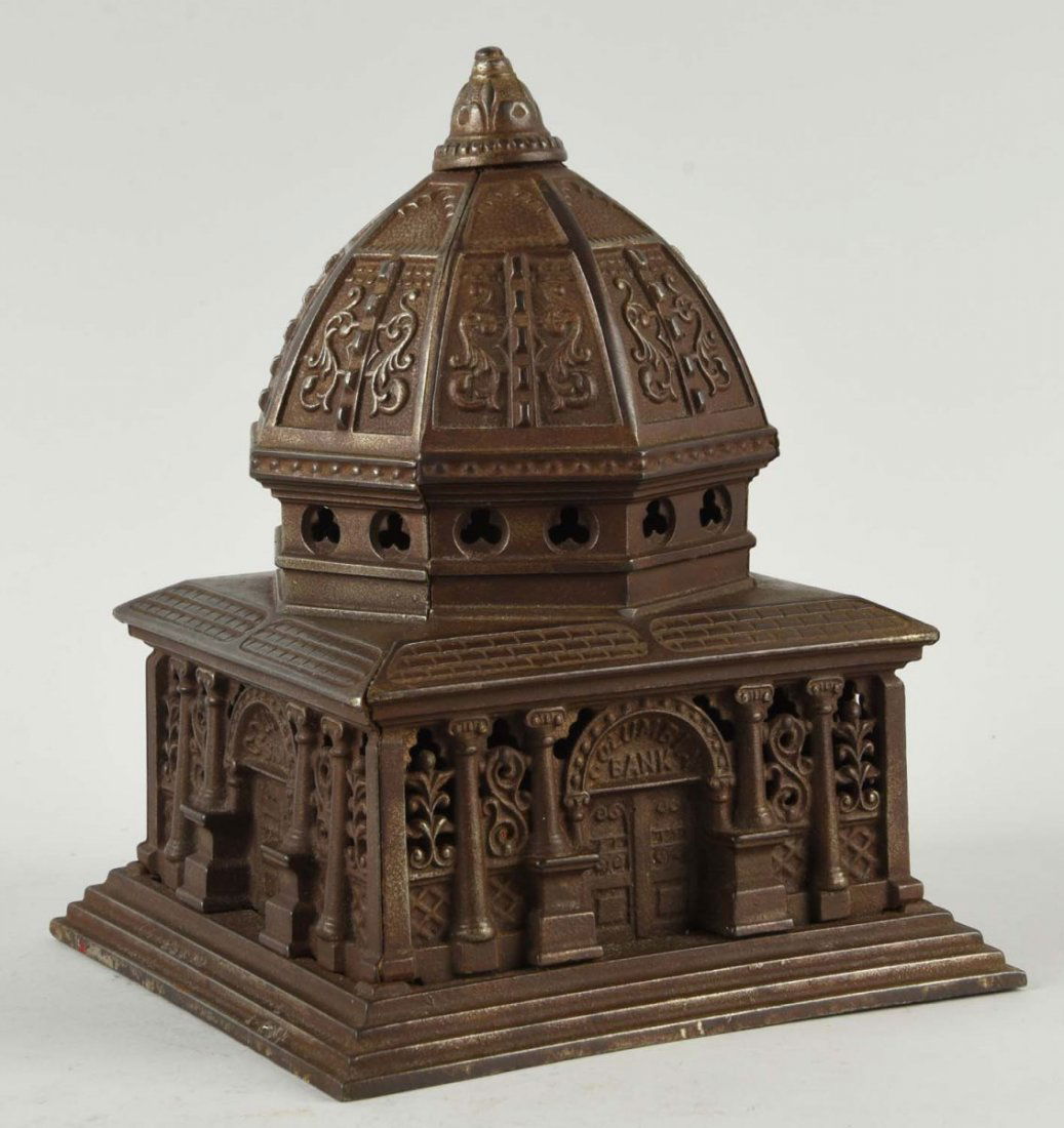 Large Kenton Cast Iron Columbia Still Bank. (1 of 2)