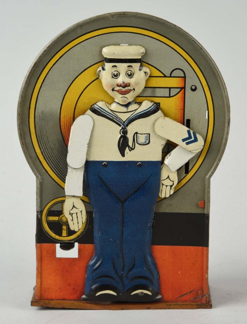 Saluting Sailor Tin Mechanical Bank. (1 of 2)