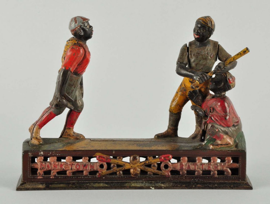 J. & E. Stevens Darktown Battery Mechanical Bank. (1 of 7)