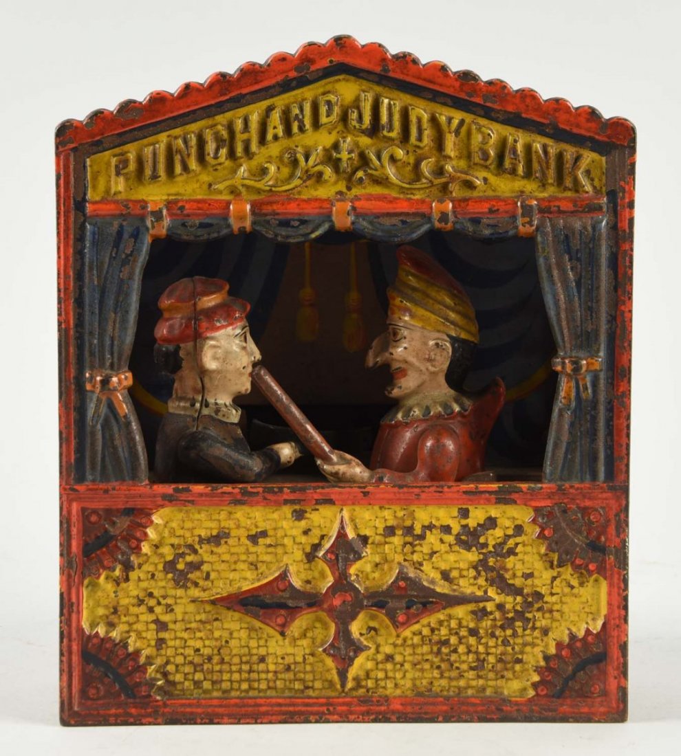 Shepard Hardware Punch & Judy Mechanical Bank. (1 of 3)