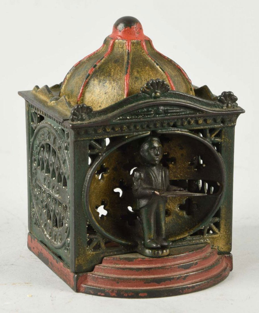 J. & E. Stevens Hall's Liliput Mechanical Bank. (1 of 2)