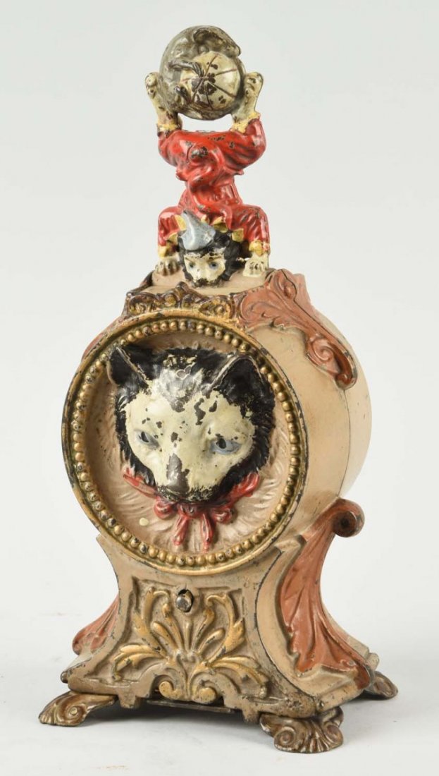 J. & E. Stevens Cat and Mouse Mechanical Bank. (1 of 3)
