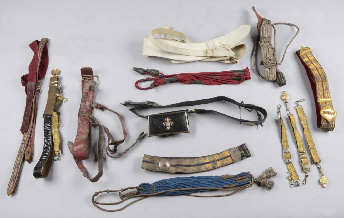 Lot of 10: Assorted Military Accessories. (1 of 1)