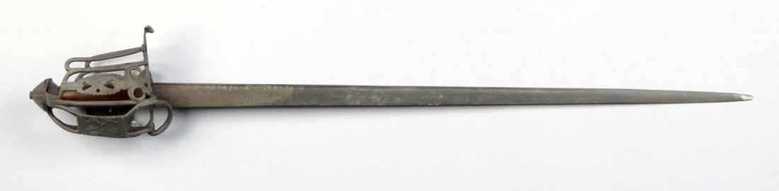 17th Century Scottish Basket Hilt Backsword. (1 of 9)