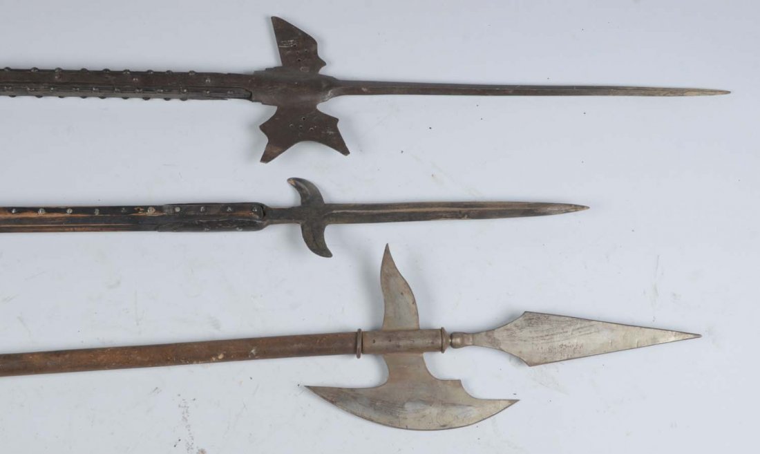 Lot of 3: Halberds. (1 of 2)