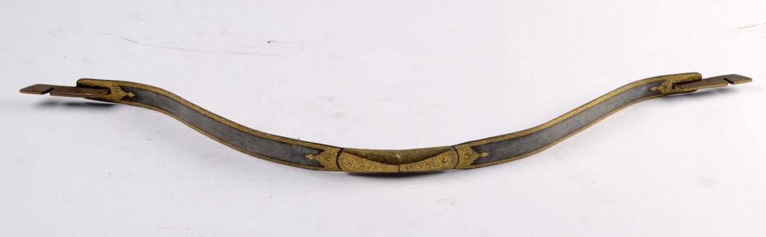 Indo-Persian Two Piece Damascus Steel Bow. (1 of 4)