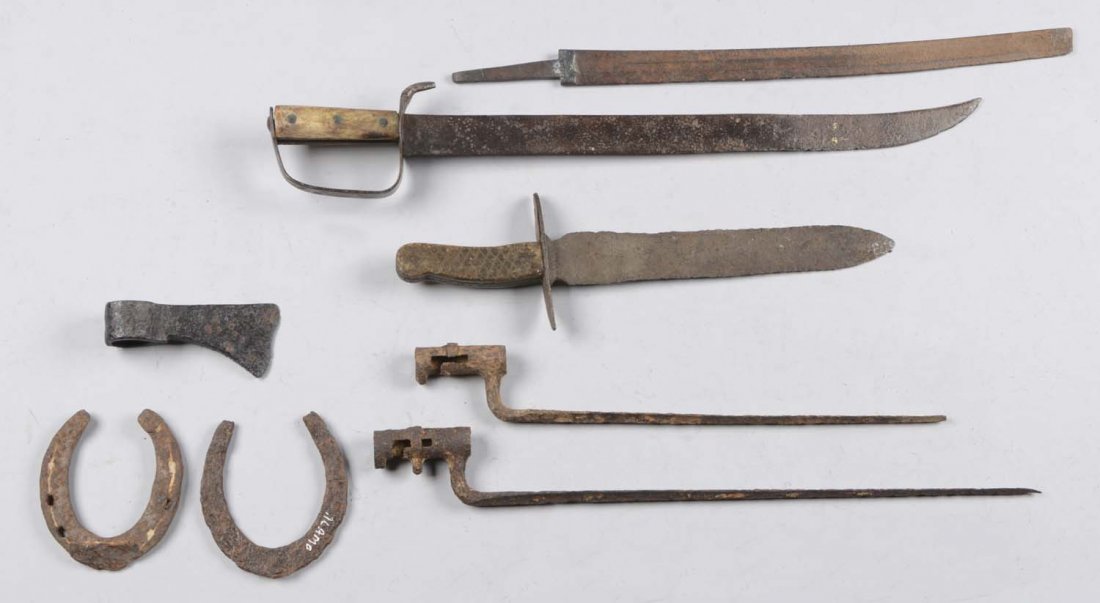 Lot of 7: Excavated Items. (1 of 2)
