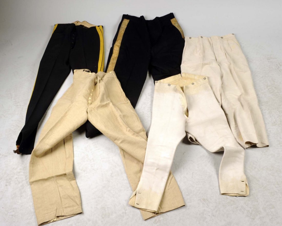 Lot Of 5: Assorted Military Trousers. (1 of 2)
