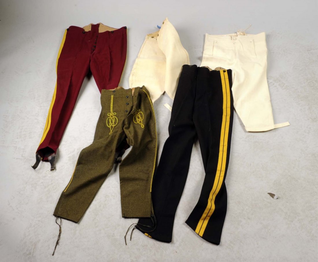 Lot of 5: Assorted Military Trousers. (1 of 2)