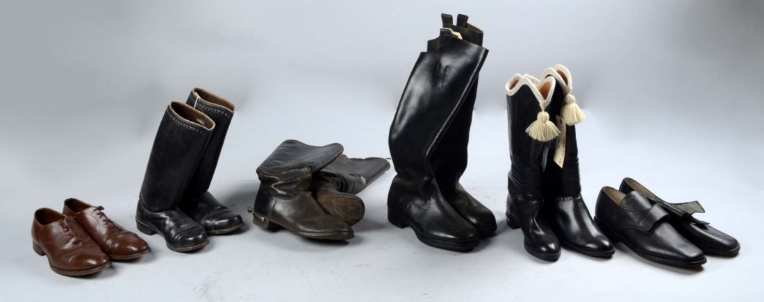 Lot of 6: Pairs of Military Boots & Shoes. (1 of 1)