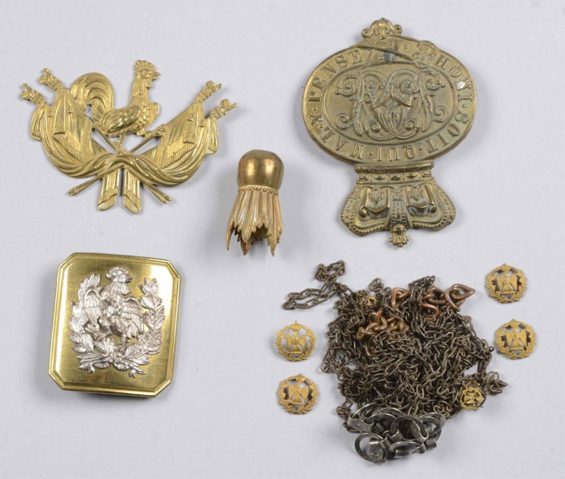 Lot of 5: Assorted Brass Buckles and Ormolu. (1 of 2)