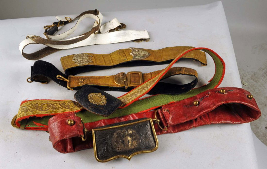 Lot of 5: Military Belts and Accessories. (1 of 2)