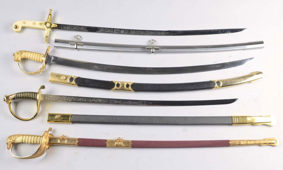 Lot of 4: Four Reproduction Sabers. (1 of 3)