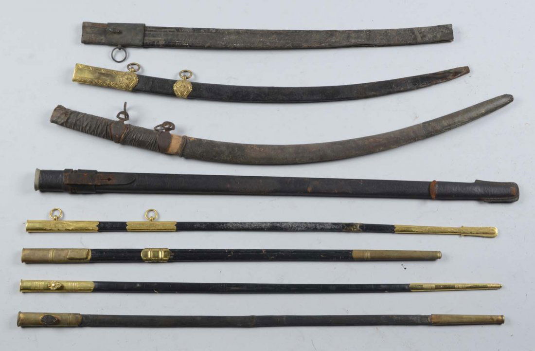 Lot of 8: Scabbards. (1 of 2)