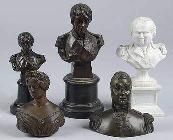 Lot of 5: Small Busts. (1 of 7)