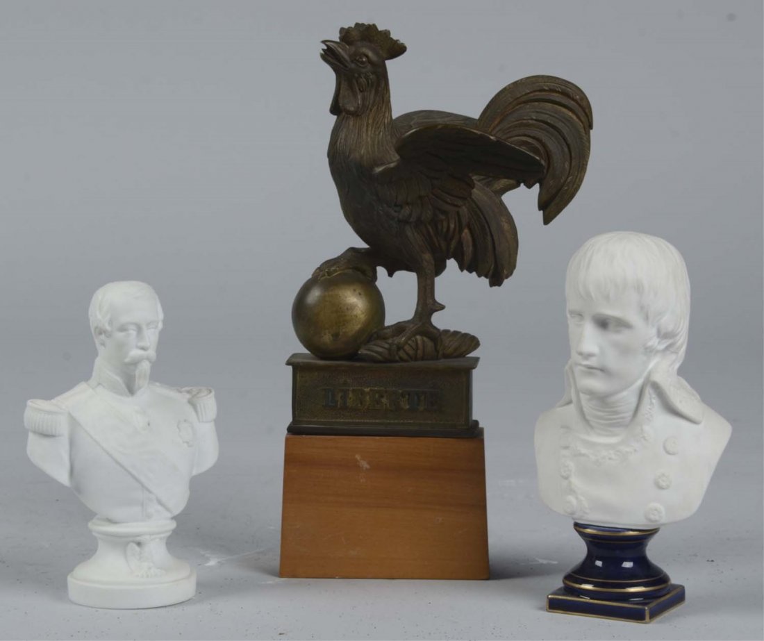 Lot of 3: French Sculptures. (1 of 2)
