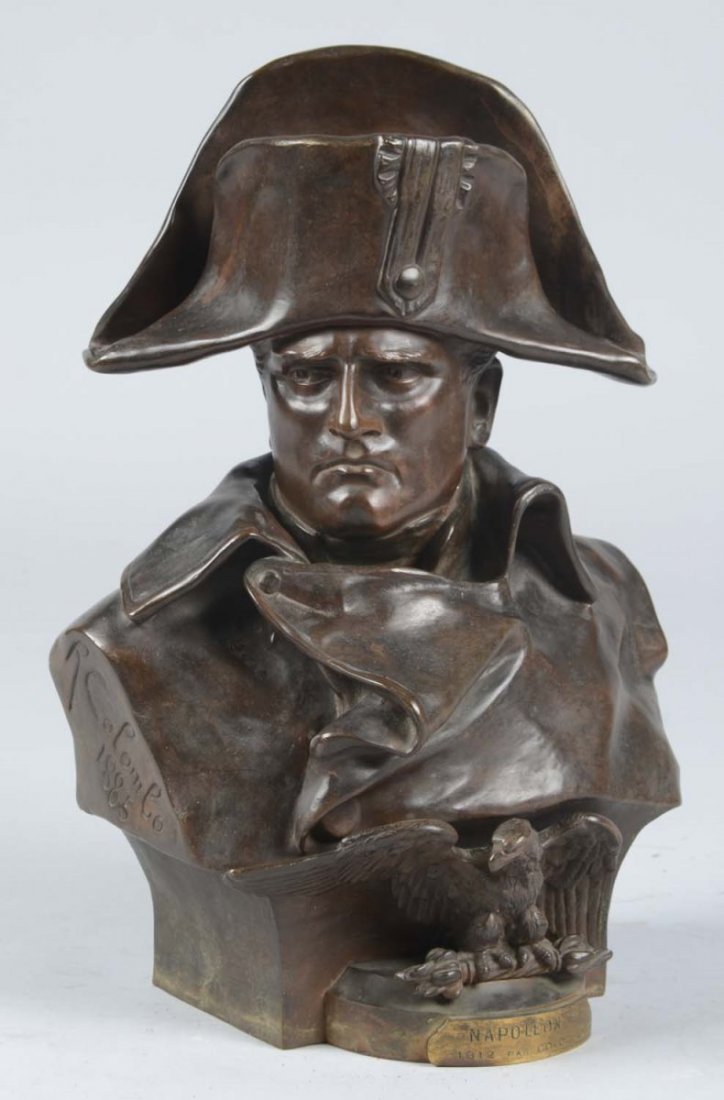 Napoleon Bronze Bust. (1 of 3)
