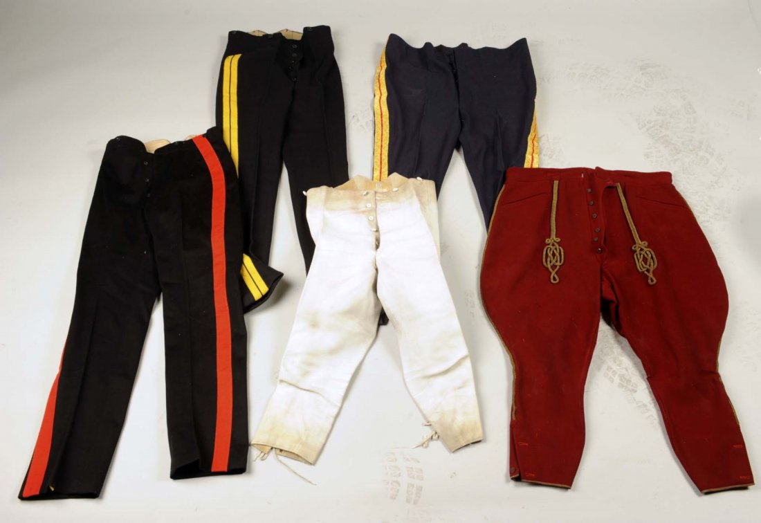 Lot of 5: Assorted Military Trousers. (1 of 2)