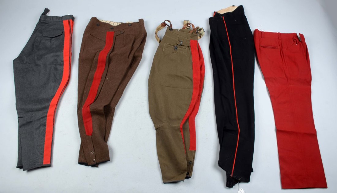 Lot of 5: Assorted Military Trousers. (1 of 1)