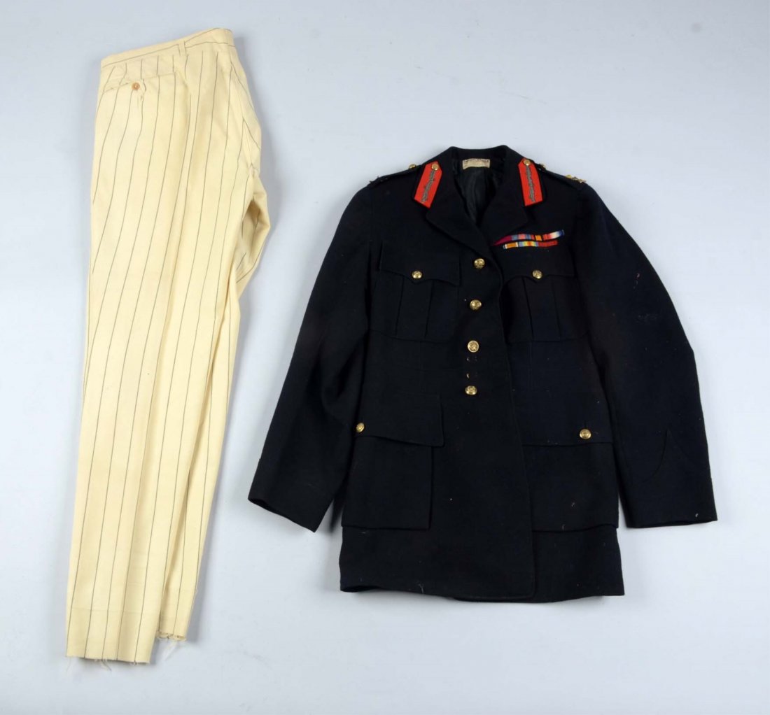 Blue Wool Tunic with Trousers. (1 of 4)