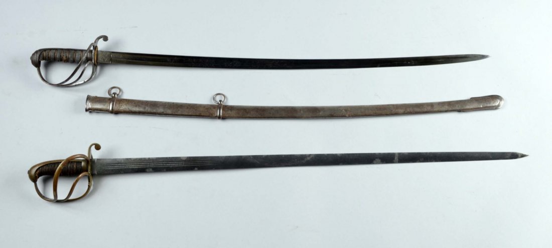 Lot of 2: Cavalry & Straight Blade Sabre. (1 of 3)