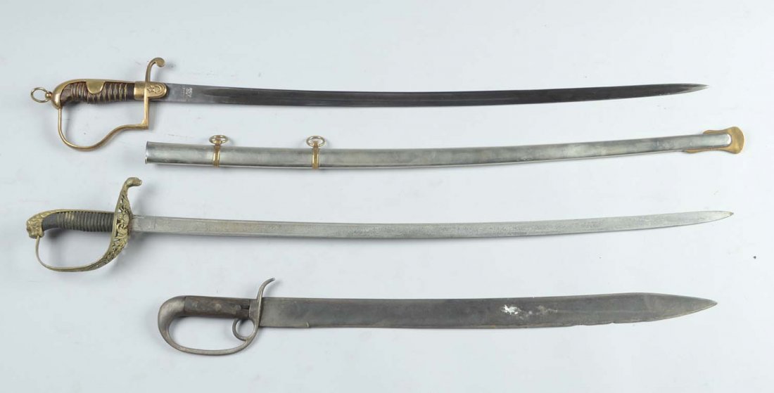 Lot of 3: Eagle Head P-Guard & Short Sword. (1 of 3)