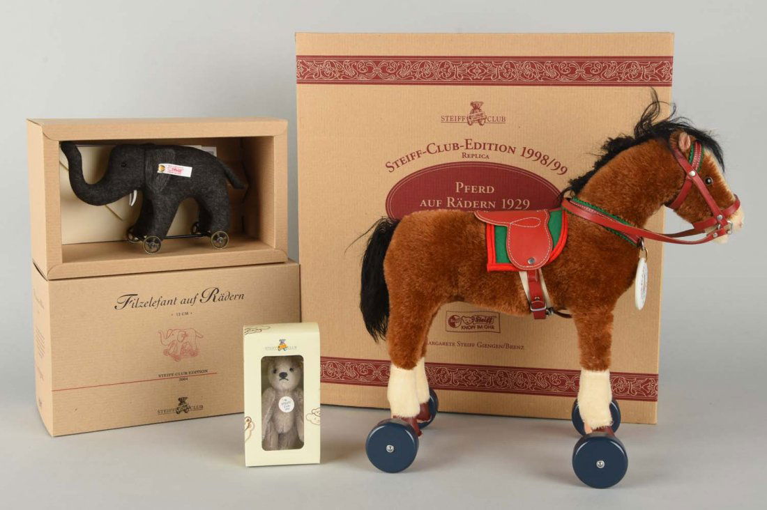 Lot Of 3: Steiff Club Edition Animals. (1 of 1)