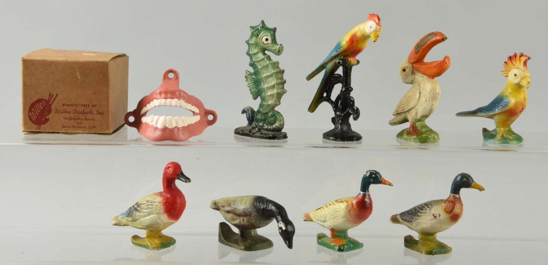 Lot of 9: Cast Iron Assorted Bottle Openers. (1 of 1)