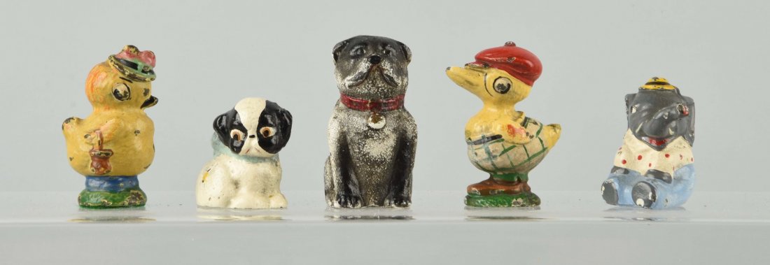 Lot of 5: Cast Iron Assorted Paperweights. (1 of 1)