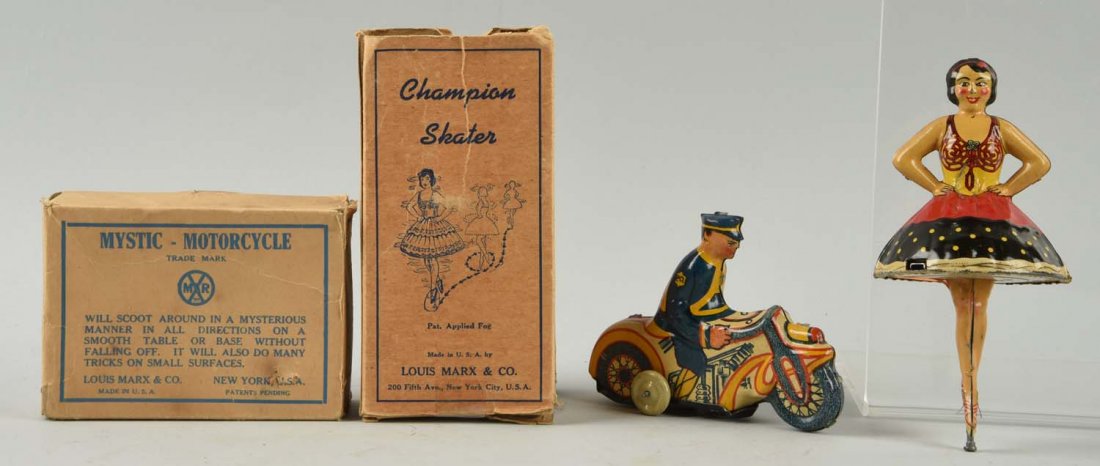 Lot of 2: Marx Tin Litho Wind Up & Friction Toys. (1 of 1)