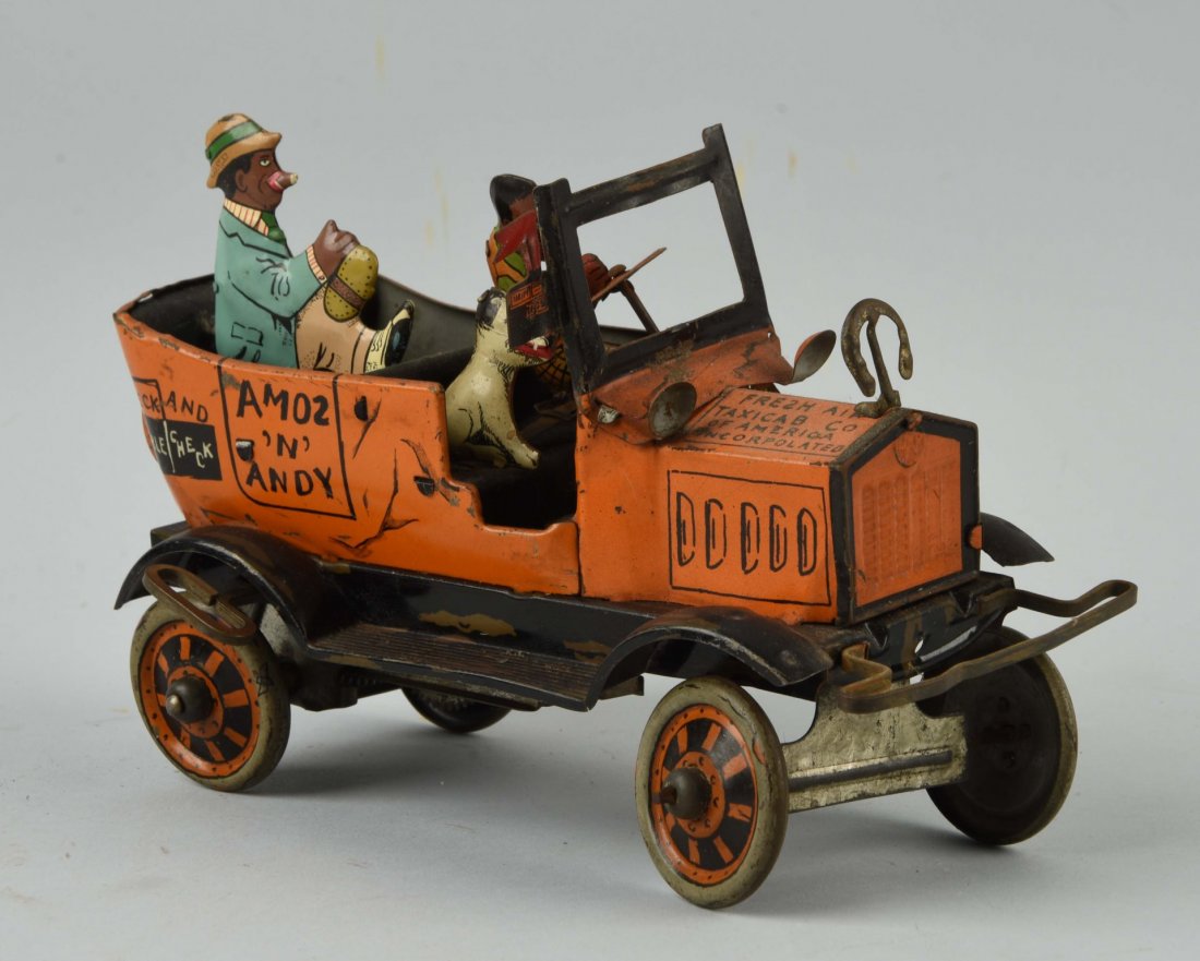 Marx Tin Litho Wind Up Amos & Andy Taxi. (1 of 2)