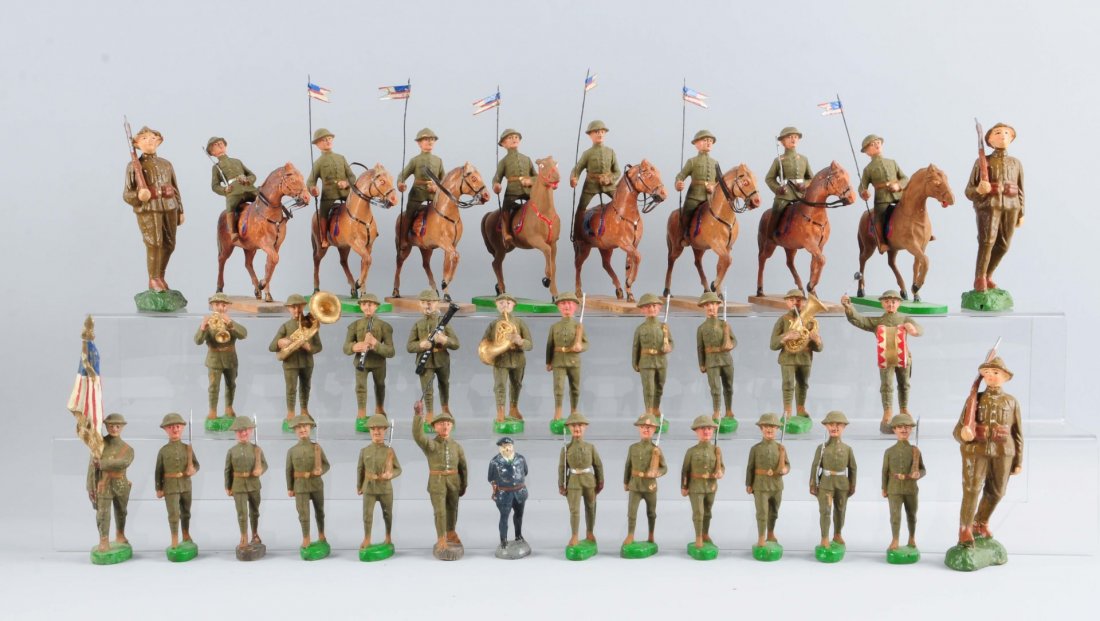 Lot of Elastolin 10.5 U.S. Troops. (1 of 1)