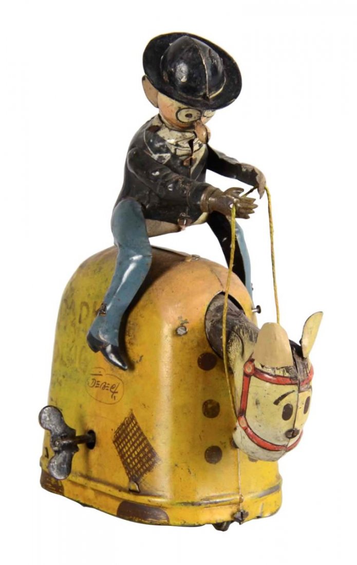 Rare Nifty Barney And Spark Plug Tin Toy (1 of 2)