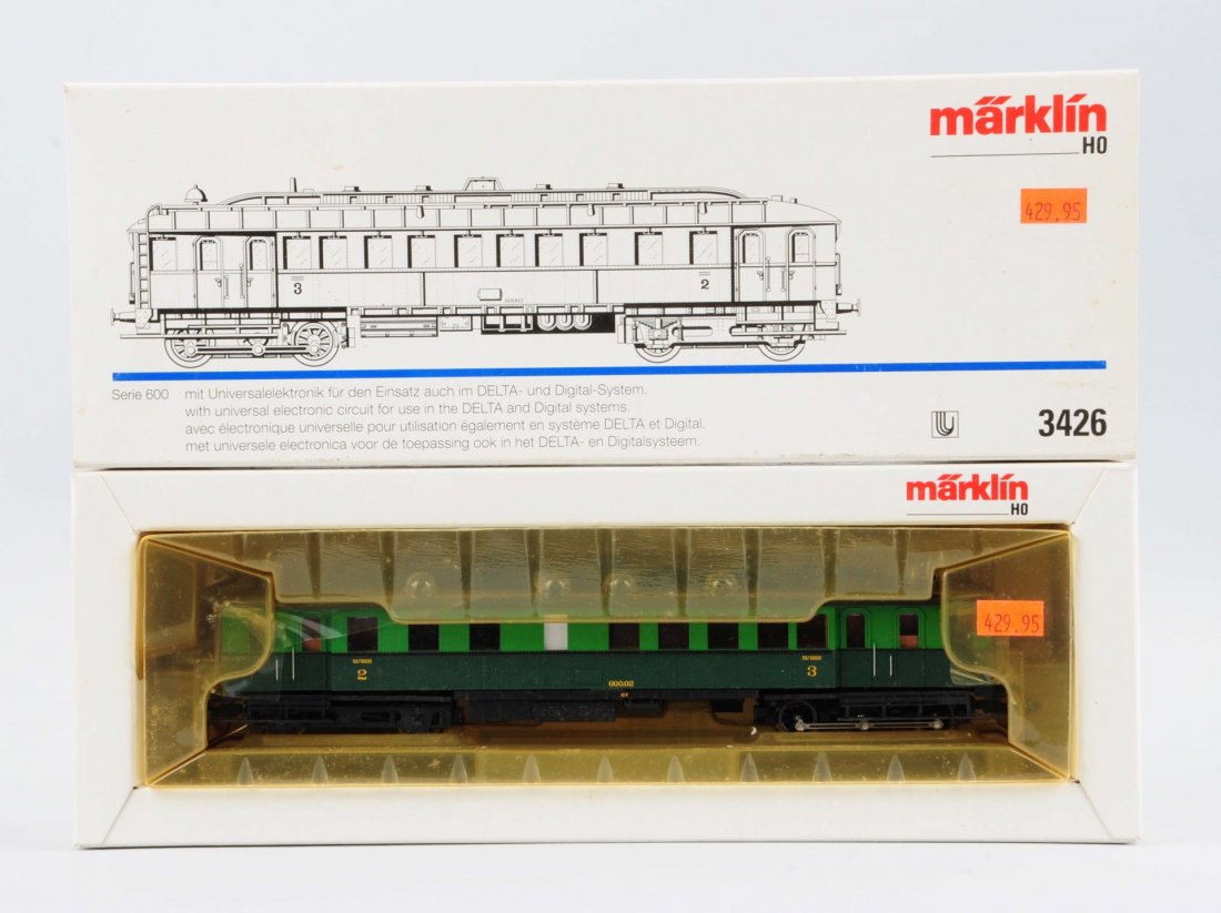 Marklin No. 3426 Passenger Car.: Complete and all original, like new condition in the original box. Condition (Near Mint).