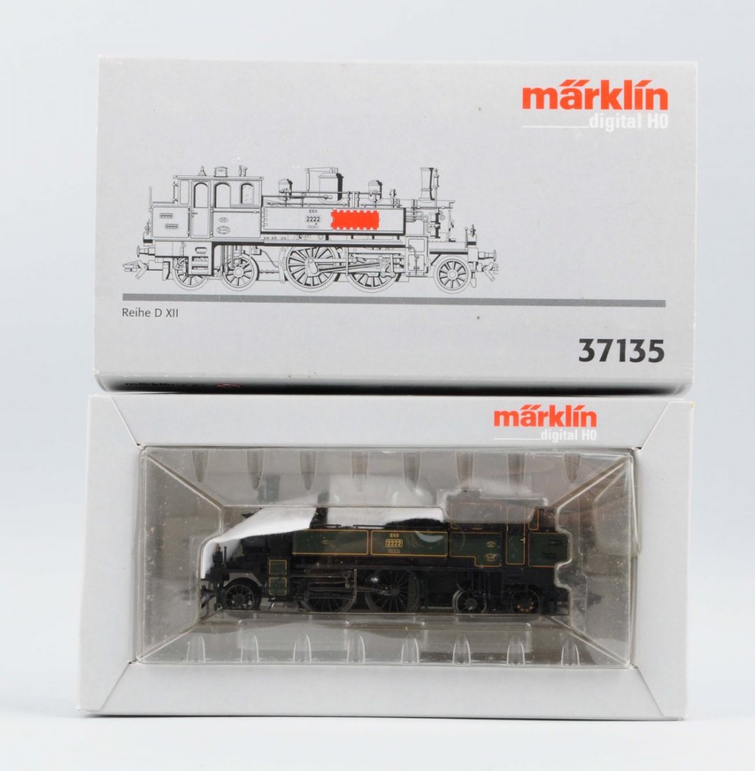 Marklin No. 37135 Digital Locomotive.: 2-4-2 T Steam Locomotive - complete and all original, like new condition in the original box. Condition (Near Mint).