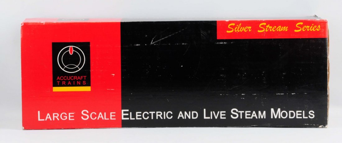 Accucraft Silver Stream Series Engine.: New in the original box. This has never been unpacked. Original box has some scrapes and wear. Condition (Near Mint Plus).