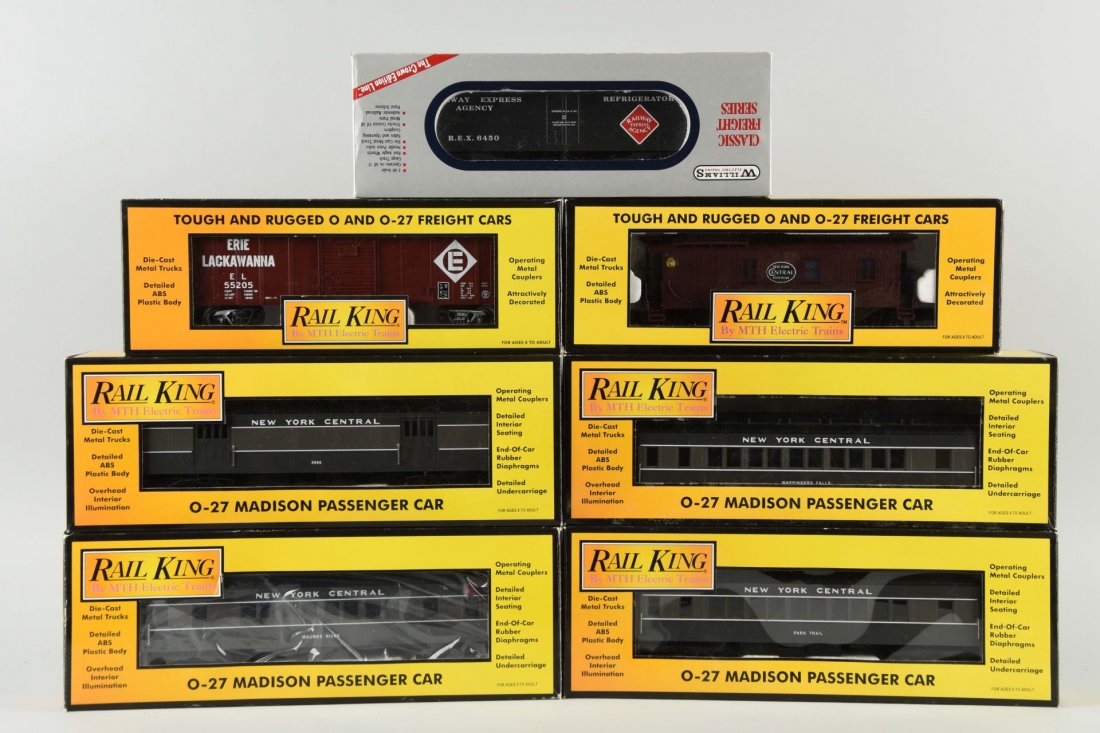 Lot Of 7: MTH & Williams Rolling Stock. (1 of 1)