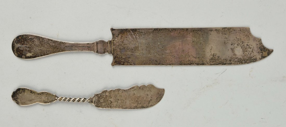 Lot Of 2: Very Early Sterling Knives. (1 of 1)