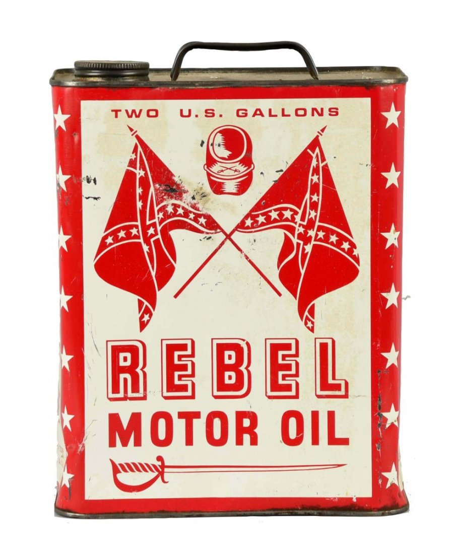 Rebel Motor Oil Two Gallon Can. (1 of 2)