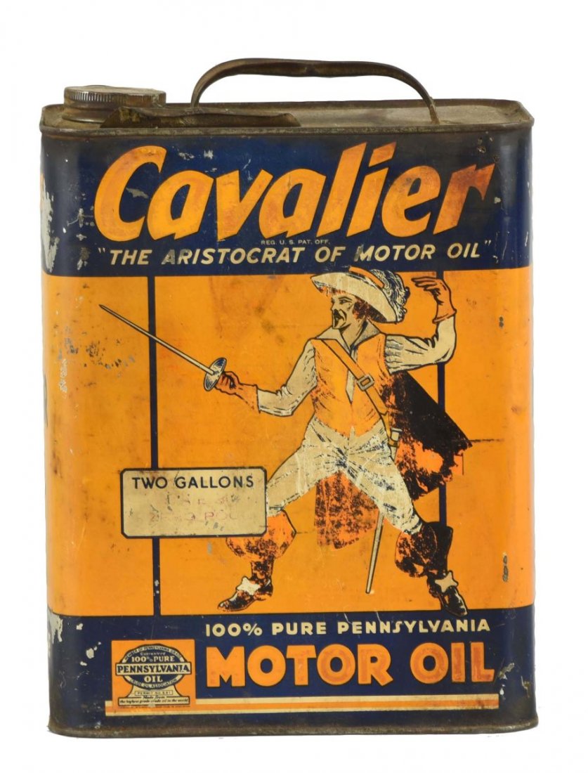 Cavalier Motor Oil Two Gallon Can. (1 of 2)