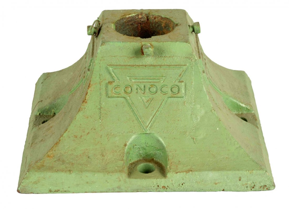 Conoco Embossed Cast Iron Base. (1 of 1)