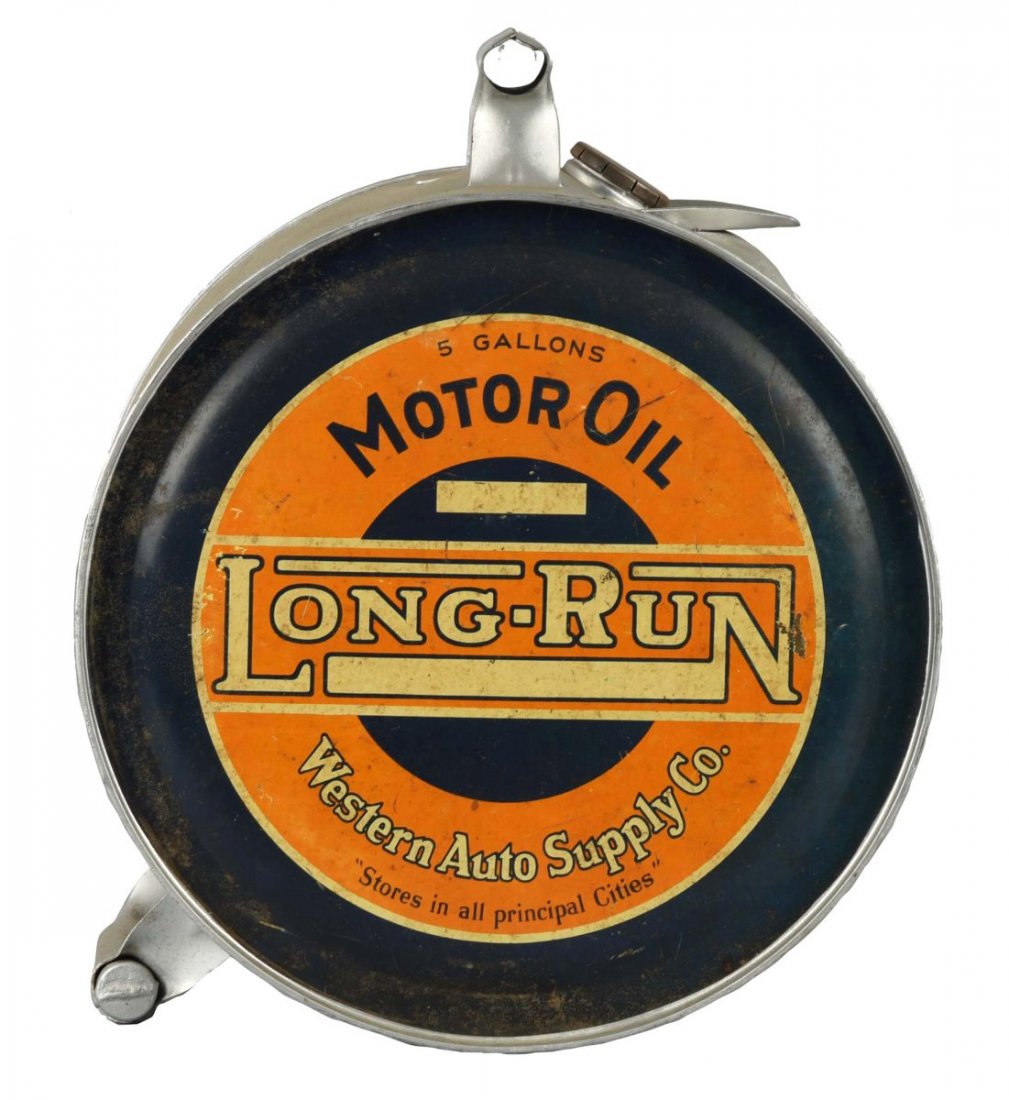 Long Run Motor Oil Five Gallon Can. (1 of 2)