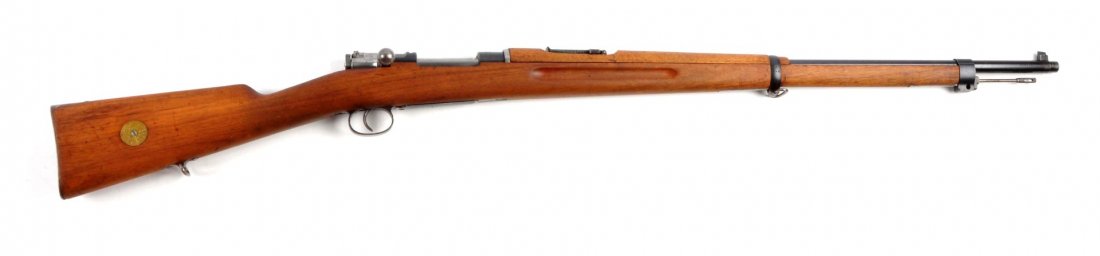 (C) Swedish Model 1896 Mauser Rifle.: Serial # 151446 6.5x55mm with a 29" barrel. This rifle was manufactured by Carl Gustafs, dated 1904. Matching numbers on rear sight, rear sight base, bolt release, safety, bolt, floorplate, rear barre