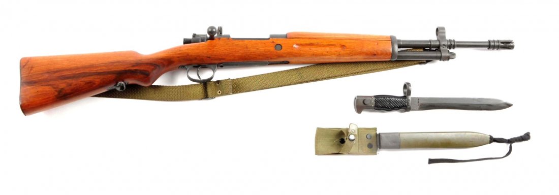(C) Spanish Model 1954 FR8 Mauser Rifle.: Serial # 28095 7.62x57mm with an 18-1/2" barrel. These rifles were converted in the 1950's and were based on the Model 43 short rifle and currently fire the .308 Winchester round. The barrel was fitte