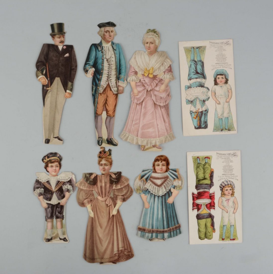 Lot of 3: Antique Paper Doll Sets. (1 of 1)