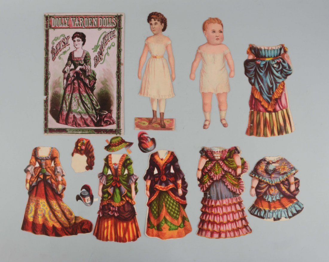 Lot of 2: Antique McLoughlin Paper Doll Sets. (1 of 1)