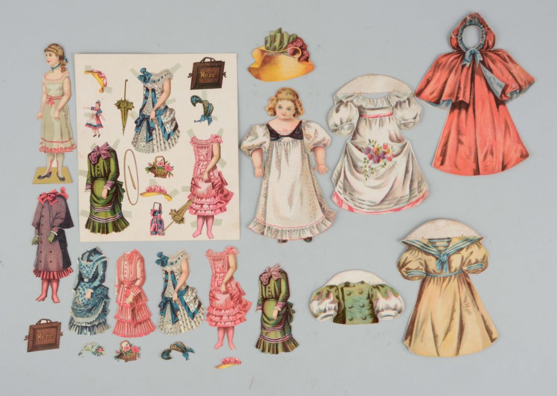 Lot of 2: Antique Paper Doll Sets. (1 of 1)
